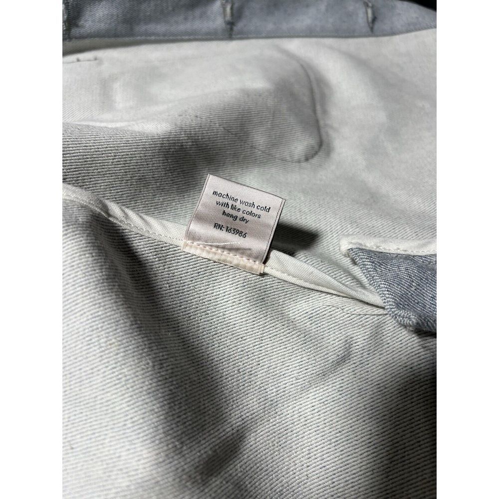 Imperfects Jacket Mens Shepards‎ Denim Button Up Patchwork Chore Coat Shacket XS - Picture 9 of 16